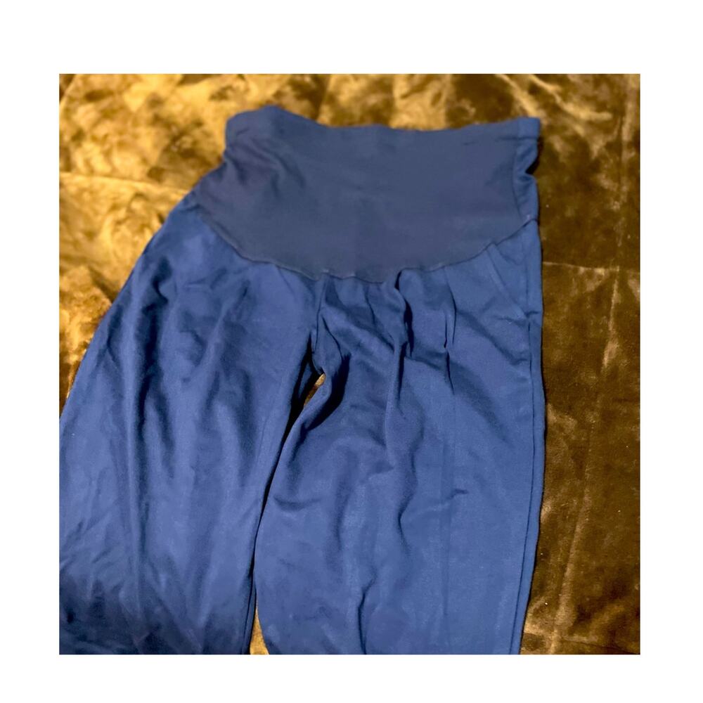 Belly to Baby blue medium pants maternity stretchy  New